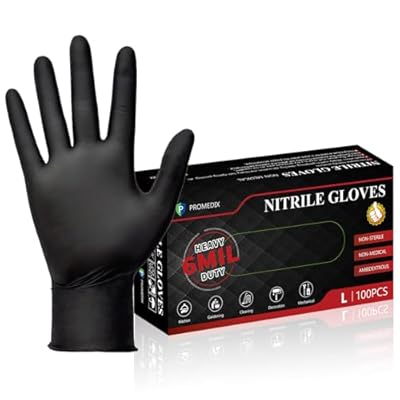 PROMEDIX P Heavy Duty Nitrile Gloves,6mil-100 C...