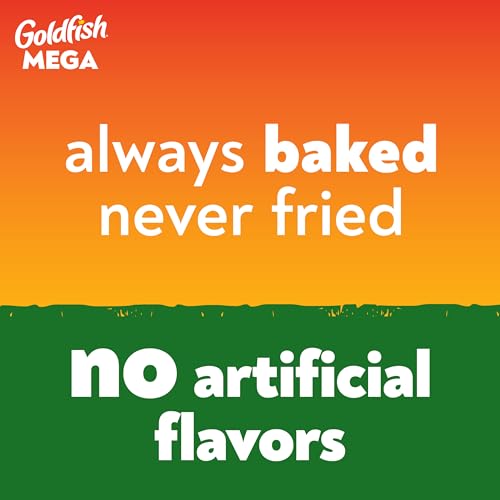 Image of Goldfish Mega Bites, Cheddar Jalapeno Crackers, 5.9 Oz Bag (Pack of 2)