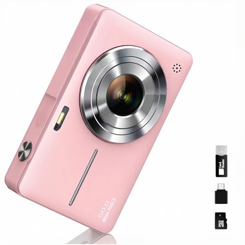 Digital Camera Kids Camera Compact Camera with Memory Card Portable Mini Camera for Photography Vlogging Camera for Kids Teens Boys Girls Beginners