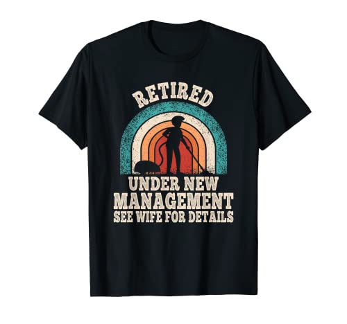 Retired Under New Management Retro Retirement Party Camiseta