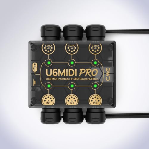 cme midi cable 4-pack - 1ft  30cm 5-pin din low-profile - mirrored 45-degree angled ultra