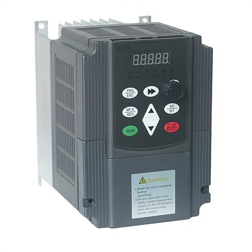 Convertidor de frecuencia industrial, VFD AT2 4KW/5.5KW/7.5KW Convertidor de frecuencia monofásico 220 de entrada y salida monofásica for motor monofásico(2.2kw(3HP))