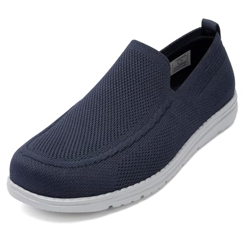Image of 1TAZERO Men Slip On Shoes Loafer with Arch Support Insoles,Men Casual Shoes for Plantar Fasciitis