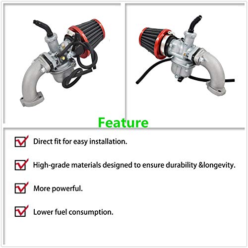 All-Carb Pz22 22Mm Carburetor Air Filter Replacement For 110Cc 125Cc Crf Ssr Sunl Taotao Pit Bike Atv #TOP3