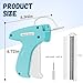 Stitch Gun for Clothing, Modo Home Fine Stitch Gun Kit, 1 Stitch Quick Clothing Fixer with 6 Micro Needles and 5000 Micro Fasteners(2500 Black & 2500 White), Sewing Gun Blue