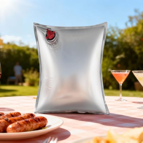 Bolsa para bebidas con válvula hermética de 5l: dile adiós a los derrames y envases pesados 4