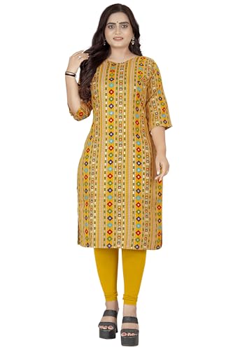 Image of Raghav Silk Cotton Blend Straight Kurti for Women