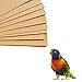 Dnoifne 20 Pcs Bird Cage Gravel Liner Sea Sand Paper, Bird Grinding Sandpaper for Birdcage, Easy Clean Pet Sandpaper, Light Yellow Sandpaper for Small Parrots Cockatiels Parakeets