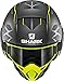 Shark NC Casco per Moto, Hombre, Gris/Negro/Fluo, M
