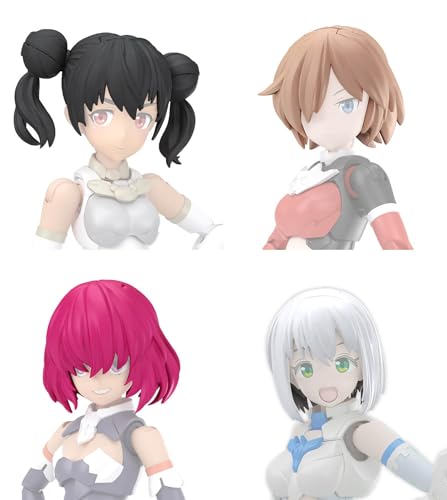 BANDAI Hobby - 30 Minute Sisters - Option Hair Style Parts vol. 10 All 4 Types 30 MS Model Kit