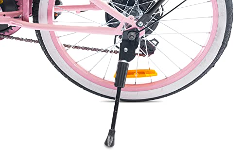 sun baby Mädchenfahrrad 20 Zoll Radgröße Heart Bike zur Auswahl 6 Gang Shimano Kinderfahrrad Kinderrad für Mädchen von 6 bis 10 Jahre verstellbare (Rosa, 20 Zoll)