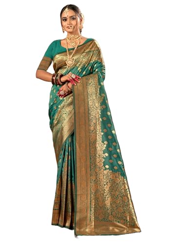 Sari traditionnel en soie femme, tenue de fête indienne authentique 14972