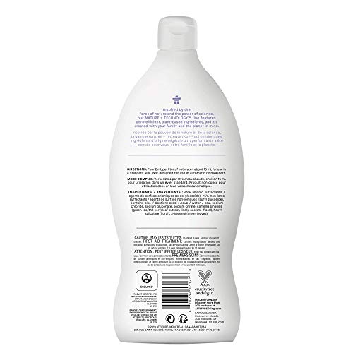 Image of Attitude Dish Soap, Plant-based, Hypoallergenic, Eco-friendly, Coriander & Olive, 23.7 Fl Oz (Pack of 2)