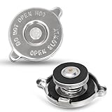 2 Pcs 16 PSI Radiator Cap Replacement for Dodge Ram 1500, Stainless Steel Engine Radiator Seal Cap, Compatible with Dodge Ram 2500 Jeep Grand Caravan Avenger