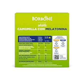 CAFFÈ BORBONEn Chamomile with Melatonin - 64 capsules (4 packs of 16) - Compatible with Nescafè* Dolce Gusto* Coffee Machines