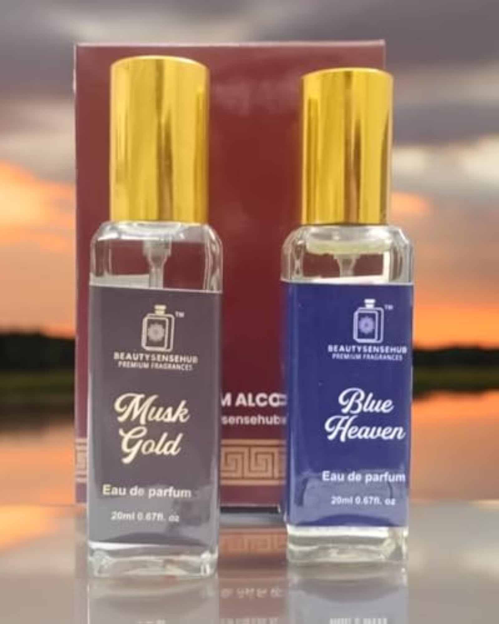 MUSK GOLD & BLUE HEAVEN COMBO PERFUME SPRAY 20ML
