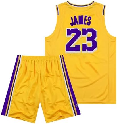 New Season Youth Kids Basketball Jersey Set Sportswear Jersey Set Basketball Tank Top + Track Shorts 2pc