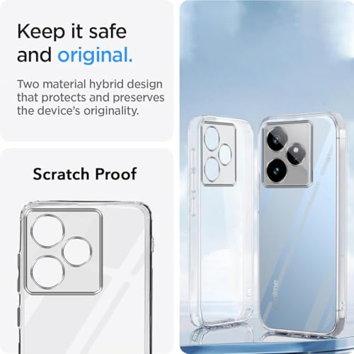Image of Jkobi Realme GT 7 (Clear Shockproof Case with Camera Protection | Soft and Flexible | Transparent)