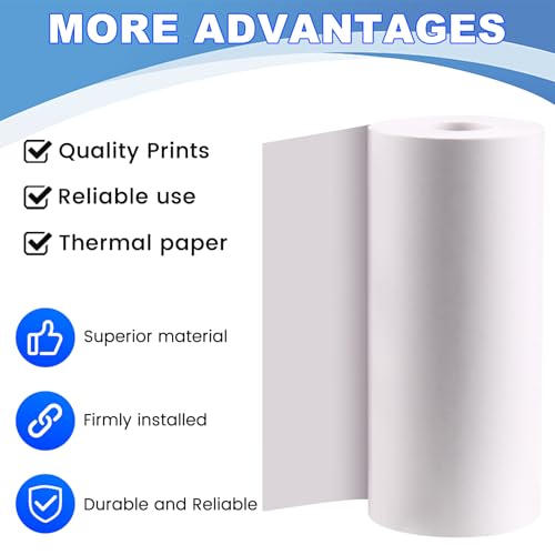 Papel térmico de 57x25 mm en 30 rollos de color para cámaras infantiles 5