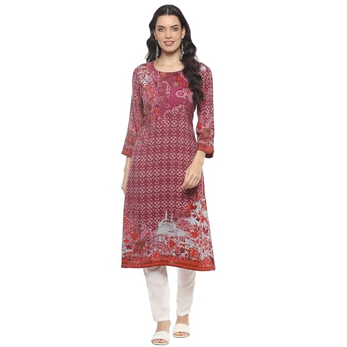 BIBA Women Rayon Printed Kurta