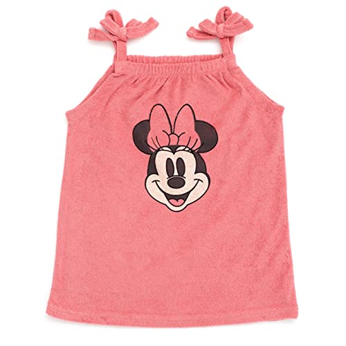 Disney Minnie Mouse Little Mermaid Girls Tank Top Dolphin Active Shorts and Hat 3 Piece Newborn to Infant4