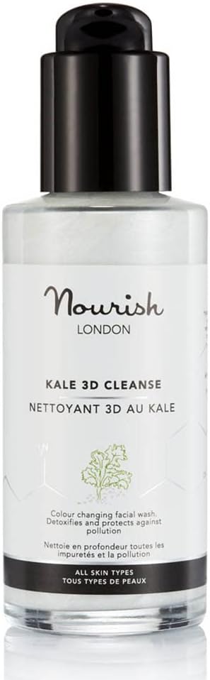 Kale 3D Facial Cleanser 100ml | Colour Changing Cleanser | Kale & Griffonia Extracts | 100% Vegan | Cruelty-Free | Suitable for All Skin Types