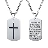 PROSTEEL Cross Jewelry Men Women Necklaces Pendants Military Dog Tag,Dogtag Stainless Steel Chain...