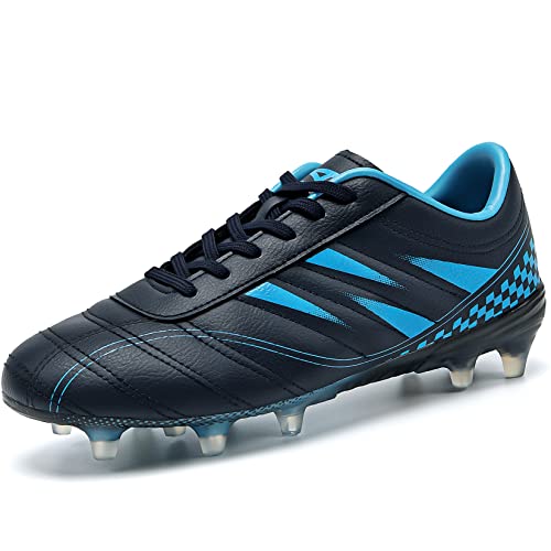 ASHION Jungen Fußballschuh Kinder Footballschuhe Outdoor Athletic Soccer Schuhe,Schwarz Blau,38 EU ASHION Jungen Fußballschuh Kinder Footballschuhe Outdoor Athletic Soccer Schuhe,Schwarz Blau,38 EU