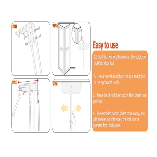Puerta de seguridad plegable con doble manija para proteger bodegas y almacenes 5