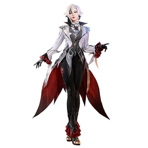 KIRA KIRA Arlecchino Cosplay Costume - Doki SR Game Genshin Impact Fontaine Fatui Harbinger (L)