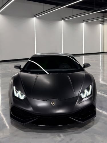 Image of HOME13 Solid Matte Black Vinyl Car Wrap Sheet Sticker and Decal Auto Car & Bike Vehicle Motocycle Air Release Bubble Free Self Adhesive (12 x 100, Matte Black)