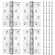 4 Stk Scharniere Klappbar,Schwerlastscharnier Edelstahl Scharniere,Türscharnier Schwerlast Scharnierband,Heavy Duty Hinges,Kugellager Türscharniere für Holztüren Gartentor Außen Innen(100x73x2 mm)