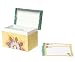 C.R. Gibson Colorful Patterned Recipe File Box, Includes 12 Tabbed Divider Cards, With 40 Coordinating 4" x 6" Recipe Cards - Tunisian Sunset
