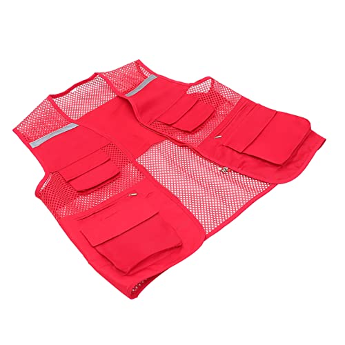 ABOOFAN Reflective with Pockets High Visibility Fluorescent Vest for Men Women Design for Roadside Workers Events Comfortable Fit