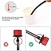 Kalolary 100Pcs 1/4Inch Adjustable Micro Drip Irrigation System Watering Sprinklers Anti-Clogging Emitter Dripper Red Garden Supplies