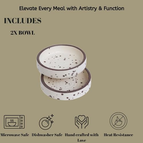 Image of Freakway Handpainted Moroccan /Umrao Pattern Ceramic Dip Bowl /Chutney Bowl /Pickle Bowl /Sauce Bowl /Small Katori Set in Round Shape (40 ML, Small, Set of 2)