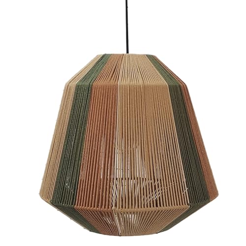 Plafonnier en corde naturelle DRW pour une ambiance bohème chic au salon - 2