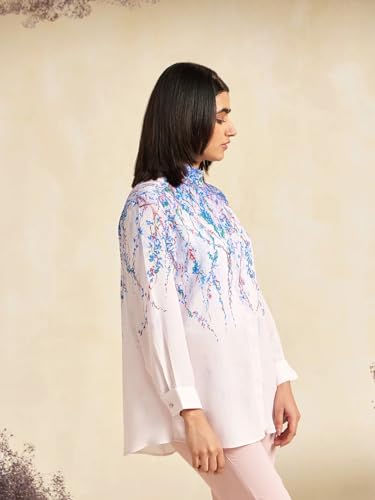 Image of NAINVISH Regular Fit Shirt for Women | Shirt for Women Stylish Shirts for Women Office Wear | Cotton Blend Shirts for Women
