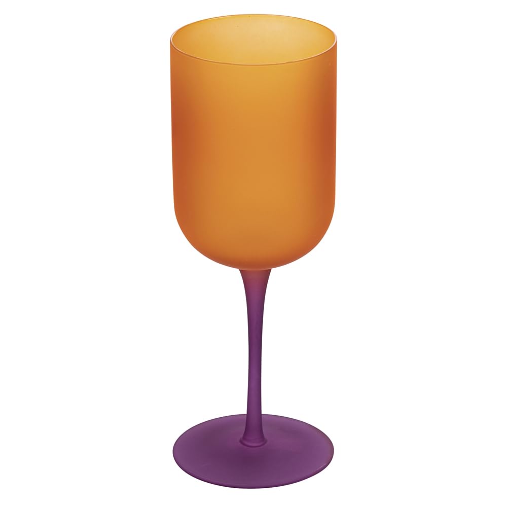 Villa d'Este Home Tivoli Zestaw 6 kieliszków 450 ml ze szkła z efektem frosted, Color Shock
