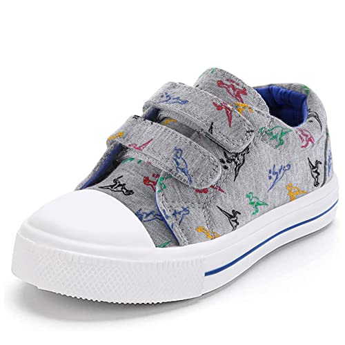 Image of K KomForme Toddler Shoes, Hook & Loop Canvas Sneakers for Boys and Girls | Slip-on, Lightweight, Comfortable