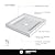 Fine Fixtures Double Threshold Acrylic Shower Base - Non-Slip Textured Surface Shower Floor Pan 30" x 30" in White