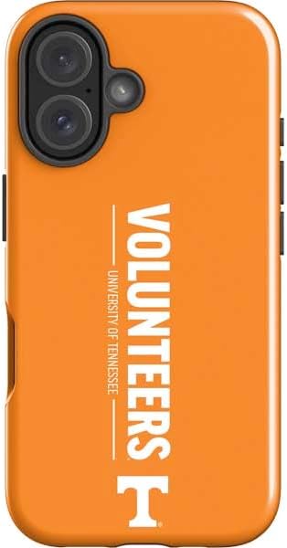 Skinit Impact Phone Case Compatible with iPhone 16 - Officially Licensed University of Tennessee-Knoxville T Logo Vols on Gray Design