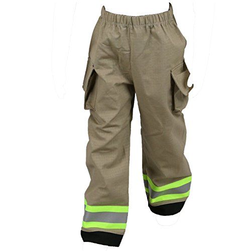 Fully Involved Stitching Firefighter Personalized Tan 2-Piece Toddler Outfit (5/6) #TOP3