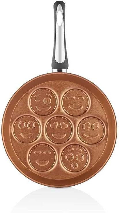 Papilla Redio 28cm Emoji Pankek Tavası Bakır