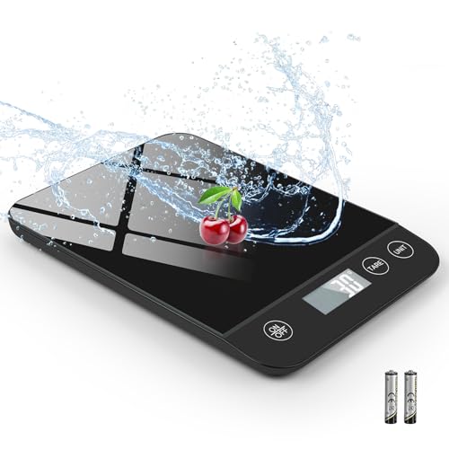 Drcowu Kitchen Scales 10kg, Food Weighing Digital Scale for Cooking, Baking, Keto and Meal Prep, Weight Balance with 1g Accuracy and LCD Backlit, Easy to Read, Gram and Oz, Black - Image 8