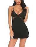 ❤ Gut geeignet für Hauskleidung und Pyjama. Die perfekte Wahl für Weihnachtsfeiern, Valentinstag, Verabredung, Hochzeitsnacht, Flitterwochen, Dessouspartys und lustige Partys. Mit diesem sexy Nachtwäsche verbringen Sie und Ihr Liebhaber eine perfekte Nacht.