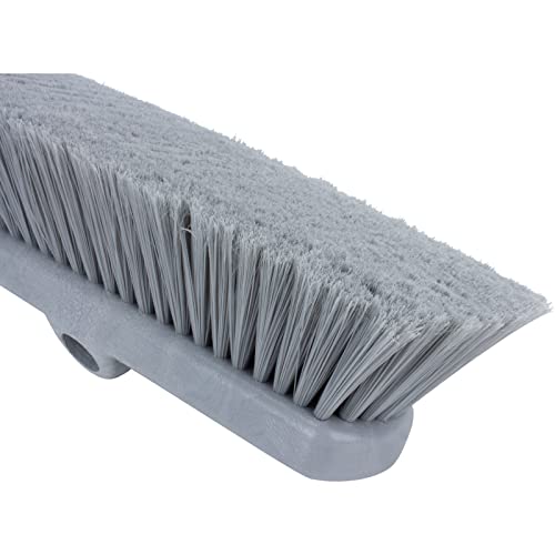 Image of SPARTA 41278EC23 Flo-Thru Plastic Wall Scrub Brush, Equipment Brush With Soft Nylex Bristles For Industrial Kitchens, Hospitals, Commercial Cleaning, 4 Inches, Gray, (Pack of 12)