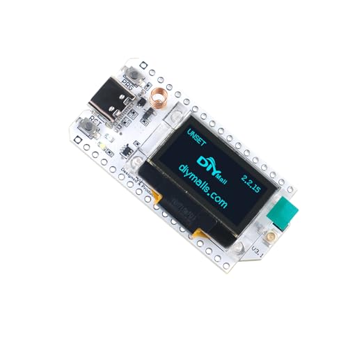 2 Sets Lora32 V3 ESP32-S3 WiFi BT Development Board SX1262 CP2102 with 0.96\" OLED Display + 915MHZ Antenna 7CM + Shell Lora Kit for IoT Smart Home