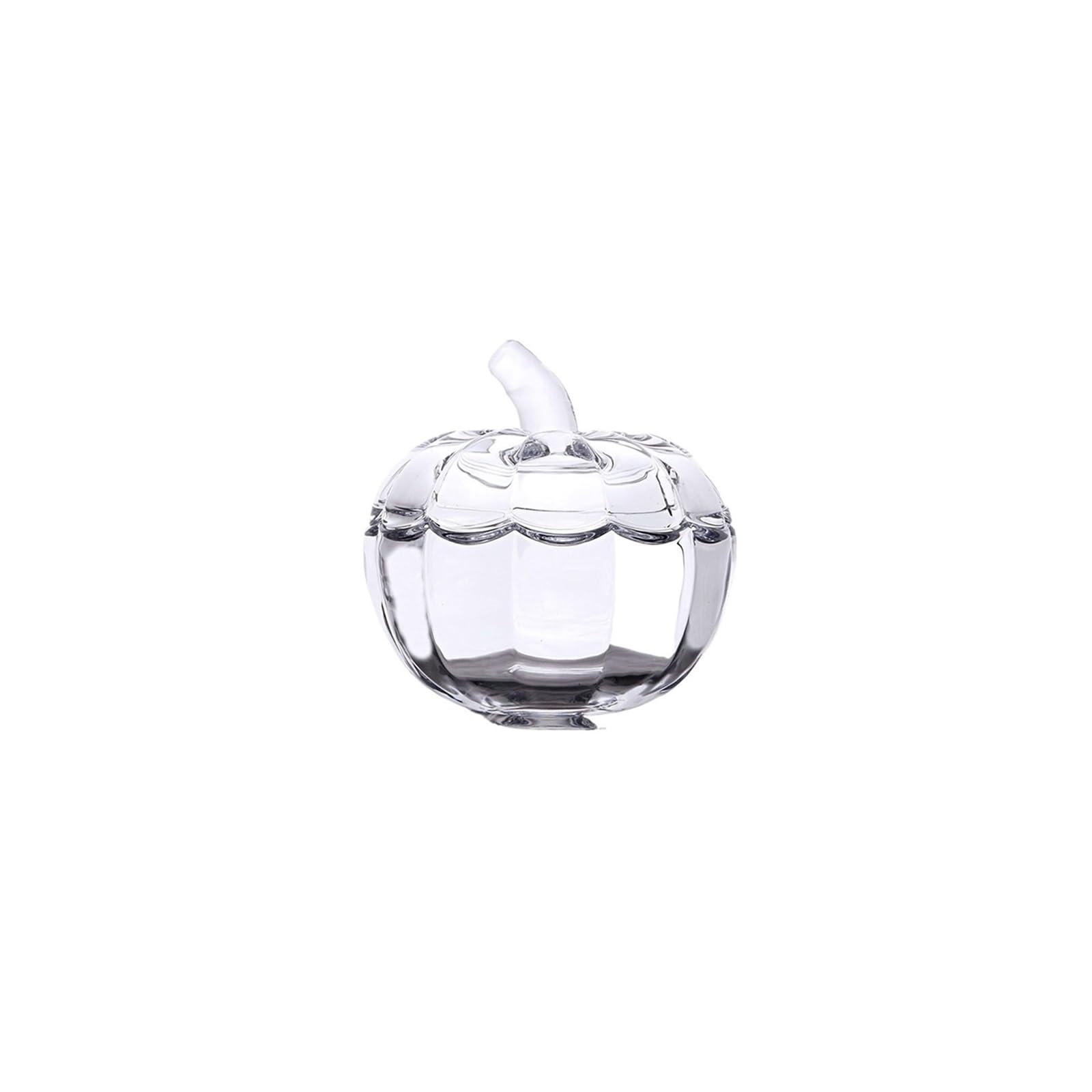 FGJsfhrDTU Glass Storage Jars, Transparent Pumpkin Candy Jar, With Lid For Snack Cereal Fruit Items Cookies-transparent-10cm