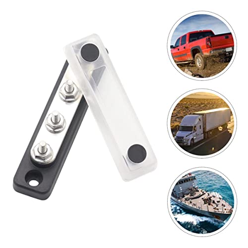 Borne de connexion électrique 48V avec couvercle transparent isolant